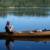 GadgetMan........solo fishing at our Bald Rock Falls campsite.  On this trip, Gadget and Kristen, and Dave B, and I rented Boundary Waters Kevlar canoes.  I liked mine so much......I purchased it, and brought it HOME.  They really are a FANTASTIC canoe.  The best for fishing I've ever used.