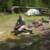 Me, putting on my boots at the Inlet Bay campsite.  All in all, this site was pretty good, but the canoe landing needed a lot to be desired.  